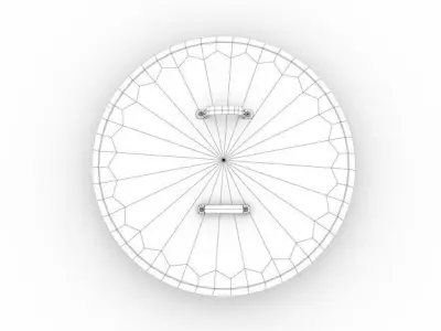 Shield Round Low-poly 3D model