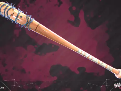 Stilized Survival Weapon Pack Low-poly 3D model