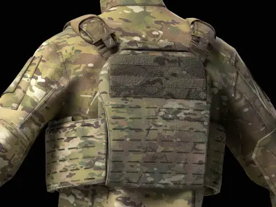 Strandhogg v3 SAPI Cut Plate Carrier Low-poly 3D model