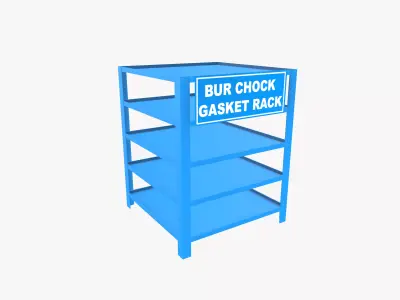 Bur Chock Gasket Rack Low-poly 3D model