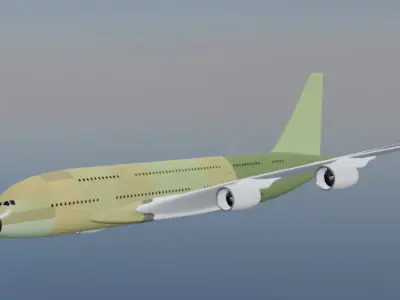 A380 pre-delivery 3D model