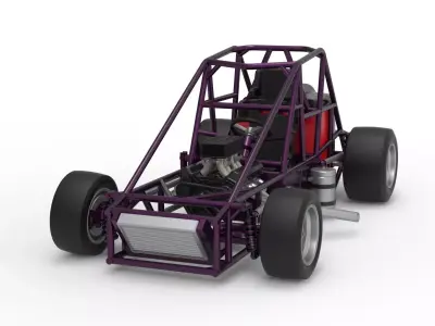 Experimental Pavement Silver Crown Car Base V2 Scale 1 to 25 3D print model