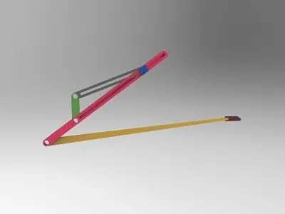 Whitworths Quick Return Mechanism 3D model