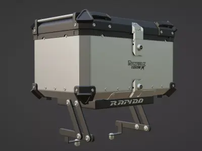 Rider Box Stand Rapido Low-poly 3D model