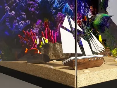 Aquarium 3D model purchase