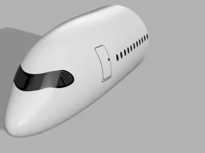 A350 nose section Free 3D model