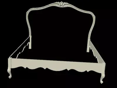 CNC bed headboard and footboard 3D model