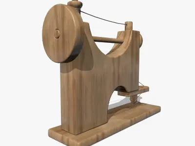 Wooden Sewing Machine  3D model