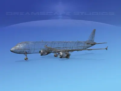 Airbus A321 Monarch 3D model