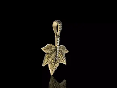 Leaf Pendant 3D print model get