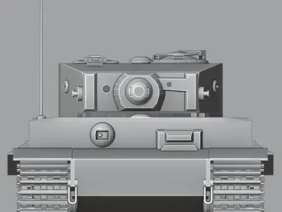 Tiger 1 Ausf E 3D model