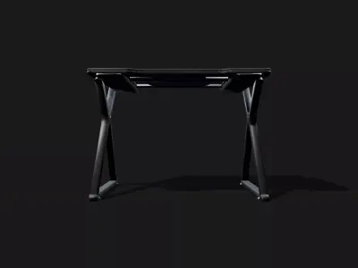 Gaming desk Free low-poly 3D model