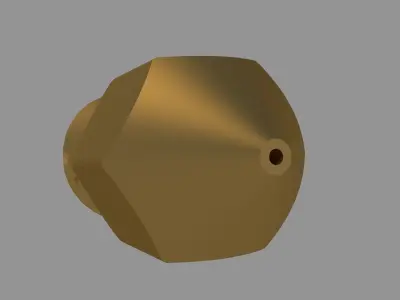 3D Printer Nozzle - Real size 3D model