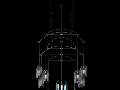 Holly Hunt Bow chandelier 3D model