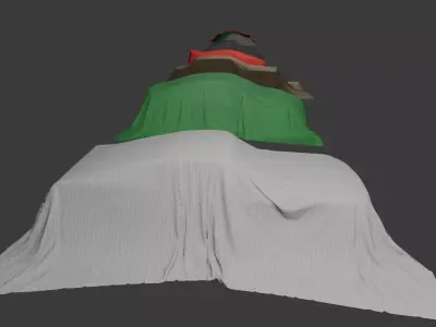 8 Car Cover - Car Cloth 3D model