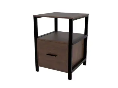 Bedside table Kempst Metal Nightstand way fair Free 3D model