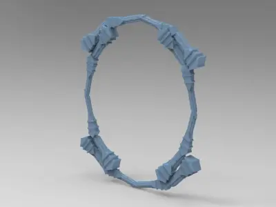 Hindu Inspired pillar portal  Low-poly 3D model