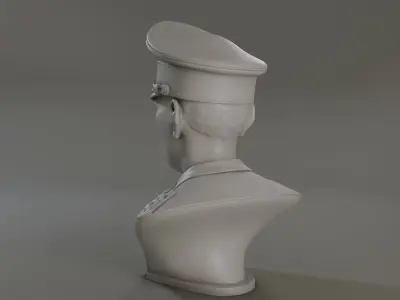 Erwin Rommel Bust 3D print model