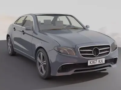 Passenger car sedan Free low-poly 3D model