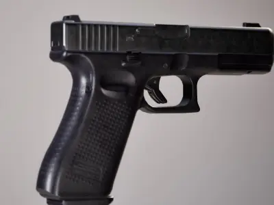 Glock 17 Handgun Low-poly 3D model