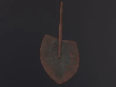 Shovel 3D Model Low-poly 3D model