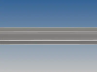 British Standard-EN13674 50E2 rail 3D model