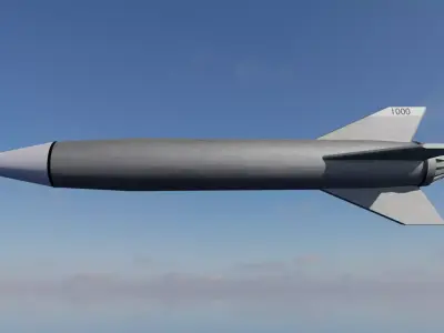Military Missile 3D model buy