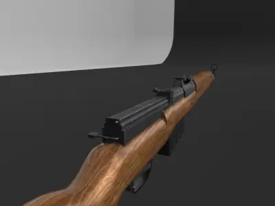 Gun Model with 4K textures Gewehr 43 Low-poly 3D model
