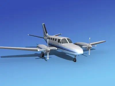 Cessna 441 Conquest II V02 3D model