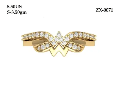 Emerald-Radiant-Ring 3D print model