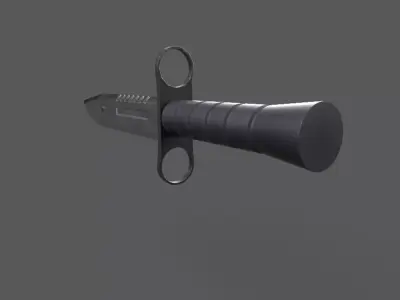 Military Knife Low-poly 3D model buy