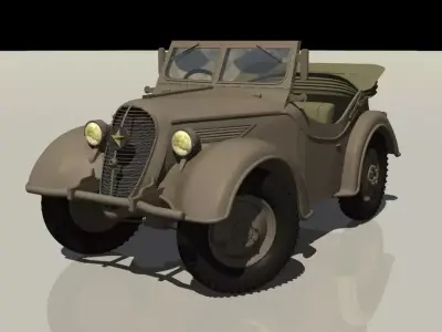 WW2 JAPAN ARMY Kurogane Type 95 Correction model 3D model