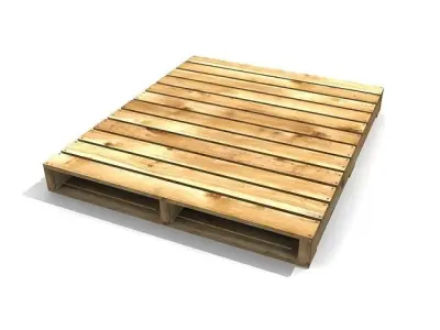 Wooden Pallet 3D model 2