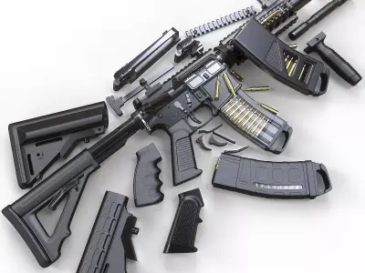M4A1 Custom 3D model