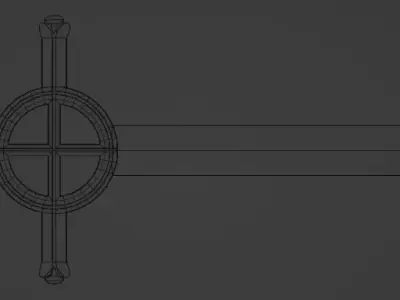 Adventure Time Demon Blood Sword Free low-poly 3D model