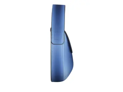 Blue Suede Flap Bag 3D model