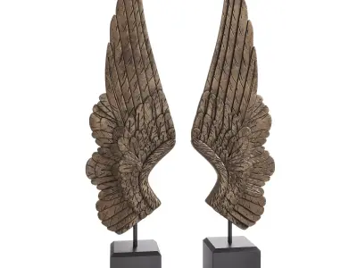 Bentley and Bo Pair of Large Angel Wings  3D model