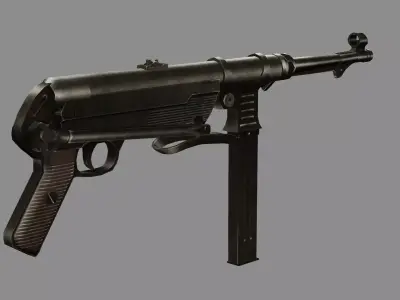 IMI Uzi ZX Low-poly 3D model Low-poly 3D model