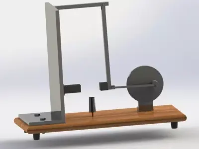 Thermo Magnetic Motor Free 3D model