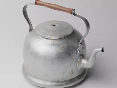 Tea Kettle 3D Model LOW-POLY Low-poly 3D model