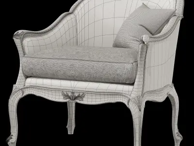 roberto giovannini armchair art 1225 3D model