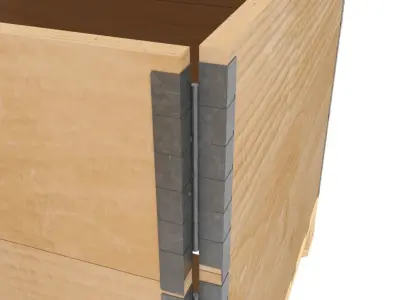 Pallet extension for EUR and DHP 3D model