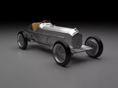 alpha romeo  racing car  Free 3D model