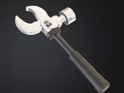 Low Poly Stylized Ratchet Tool Game Ready 3D Model Low-poly 3D model