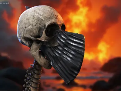 Hellish Hatchet 3D model