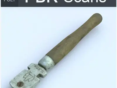 Glass Cutter Middle Poly 3D model