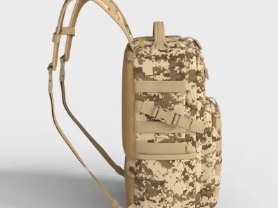 NINJA TACTICAL BACKPACK Low-poly 3D model