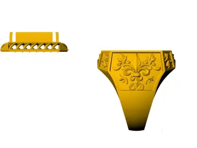 GENTS  FILLIGREE  RING 3D print model