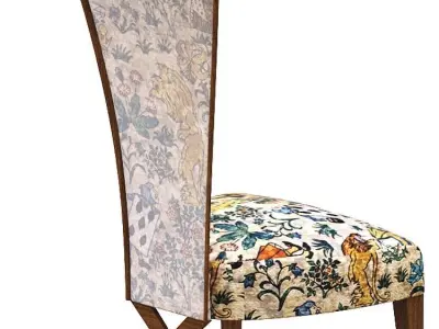 Dining Chair Low-poly 3D model