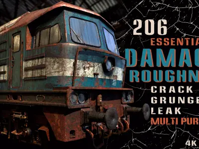 206 Essential Damage and Roughness Alpha-Vol2 Texture